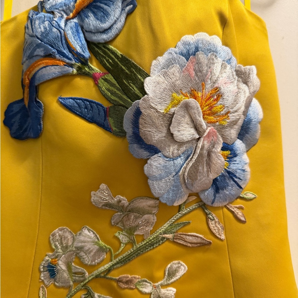 Leo Lin Appliqué Floral Bustier Maxi Dress - Picture 10 of 11
